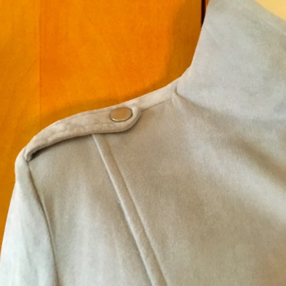 NWT Faux suede gray blue jacket - Picture 6 of 7